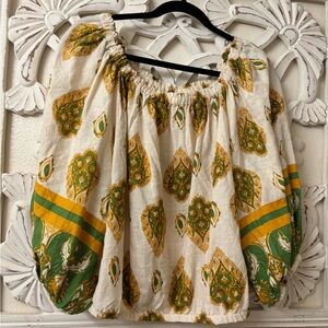 ✨Haute Hippie✨ Linen Blend Blouse